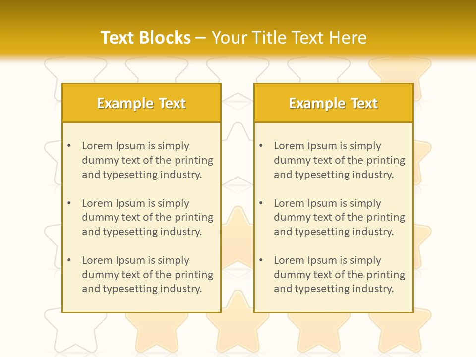 Action Bar Valuation PowerPoint Template