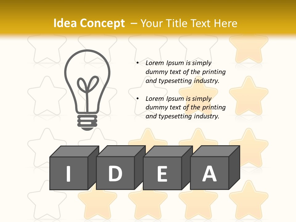 Action Bar Valuation PowerPoint Template