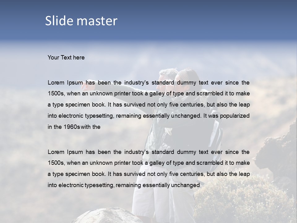 Leisure Recreation Caucasian PowerPoint Template