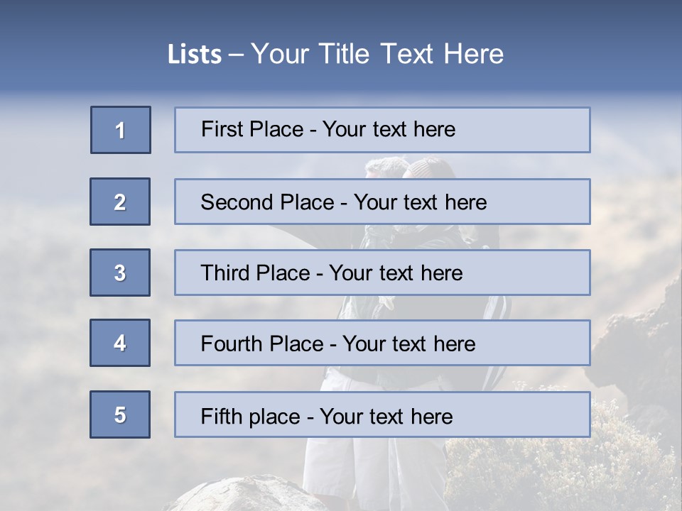 Leisure Recreation Caucasian PowerPoint Template