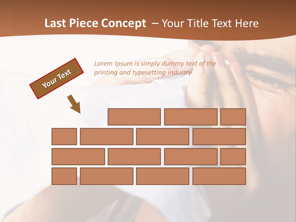 Allergens Sore Person PowerPoint Template