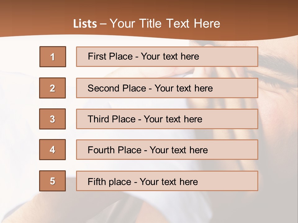 Allergens Sore Person PowerPoint Template