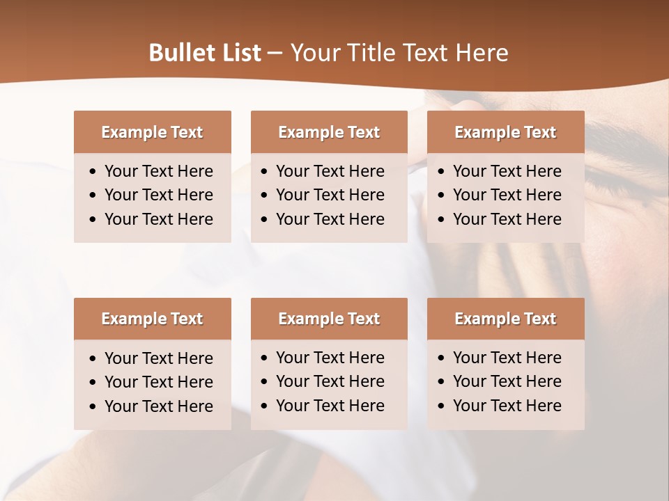 Allergens Sore Person PowerPoint Template