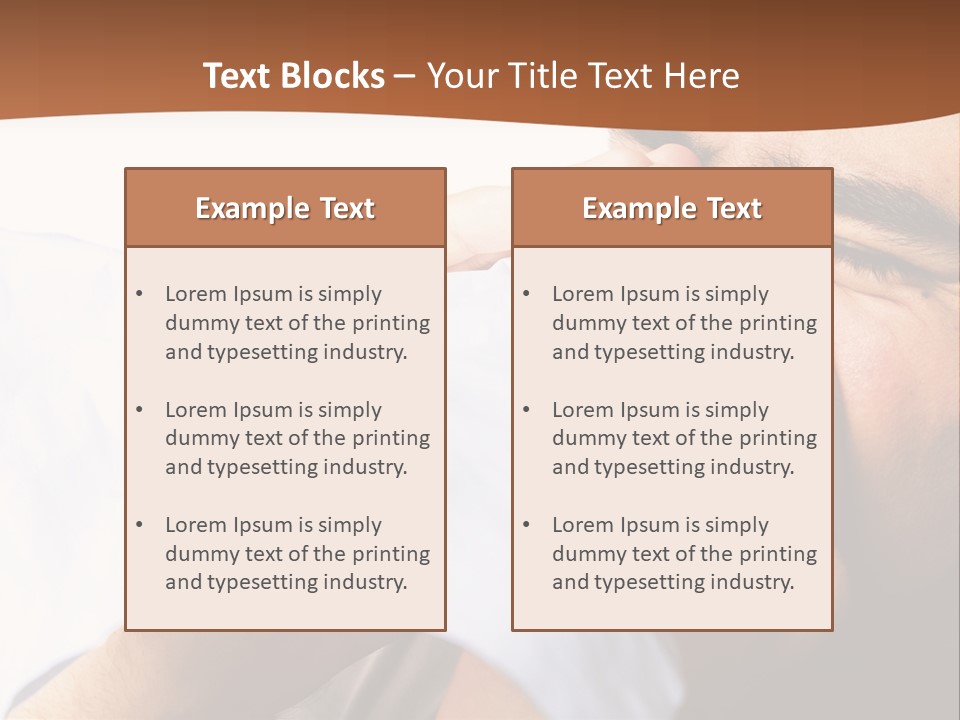 Allergens Sore Person PowerPoint Template