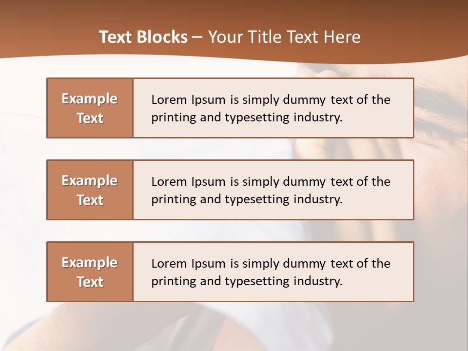 Allergens Sore Person PowerPoint Template