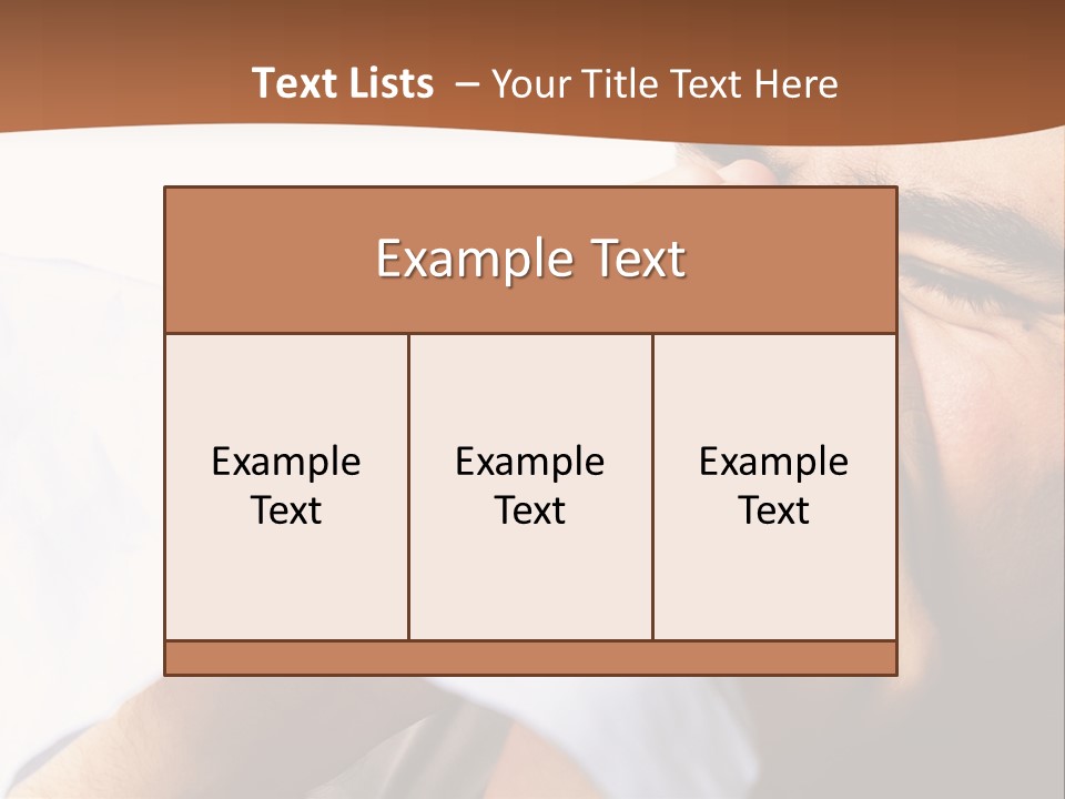 Allergens Sore Person PowerPoint Template
