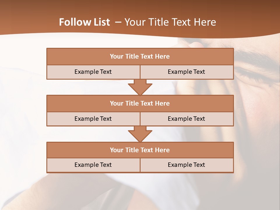 Allergens Sore Person PowerPoint Template