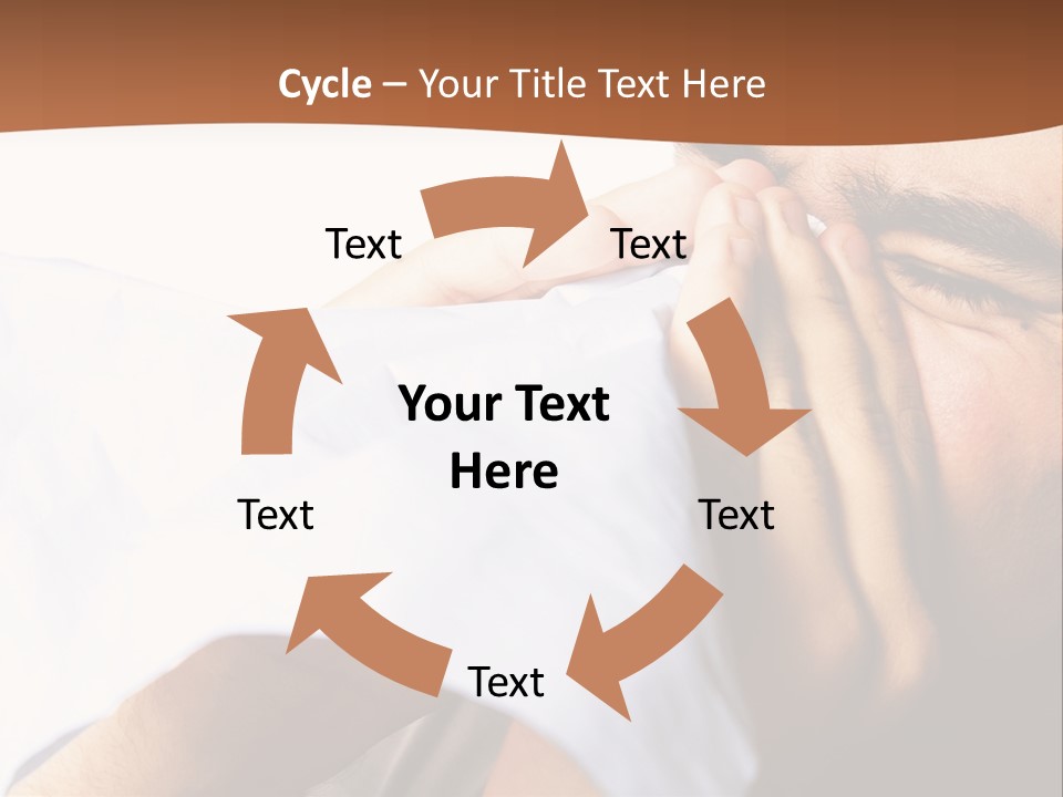 Allergens Sore Person PowerPoint Template