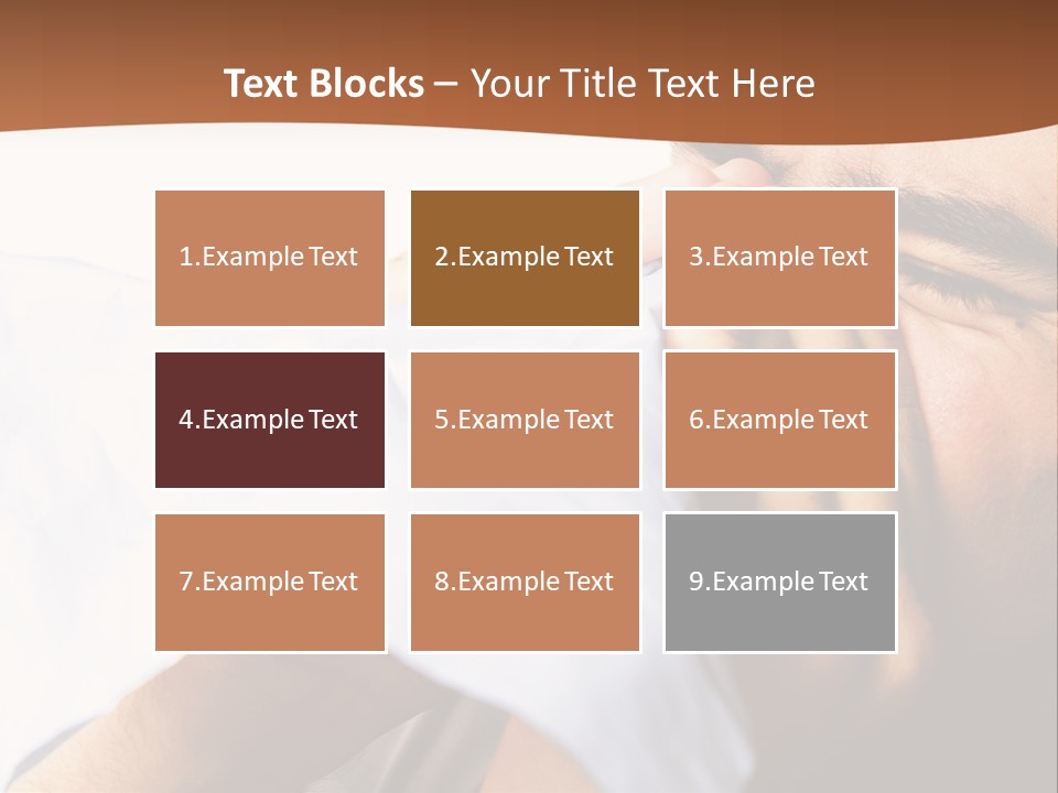 Allergens Sore Person PowerPoint Template