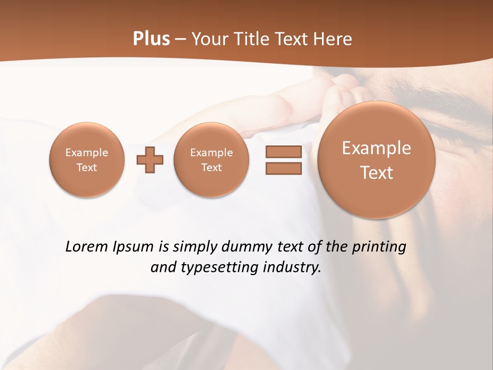 Allergens Sore Person PowerPoint Template