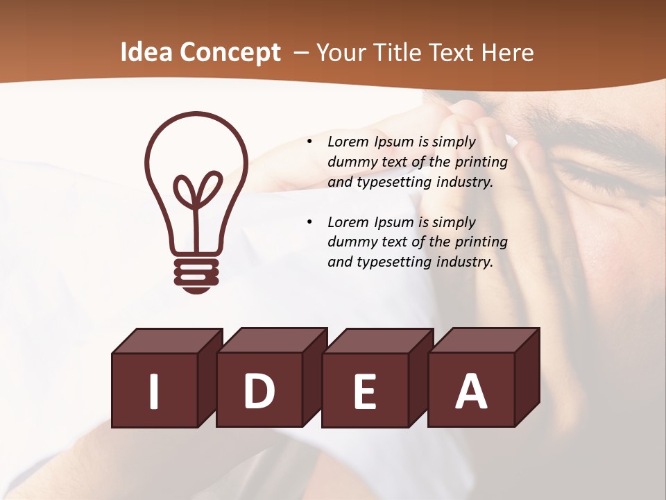 Allergens Sore Person PowerPoint Template