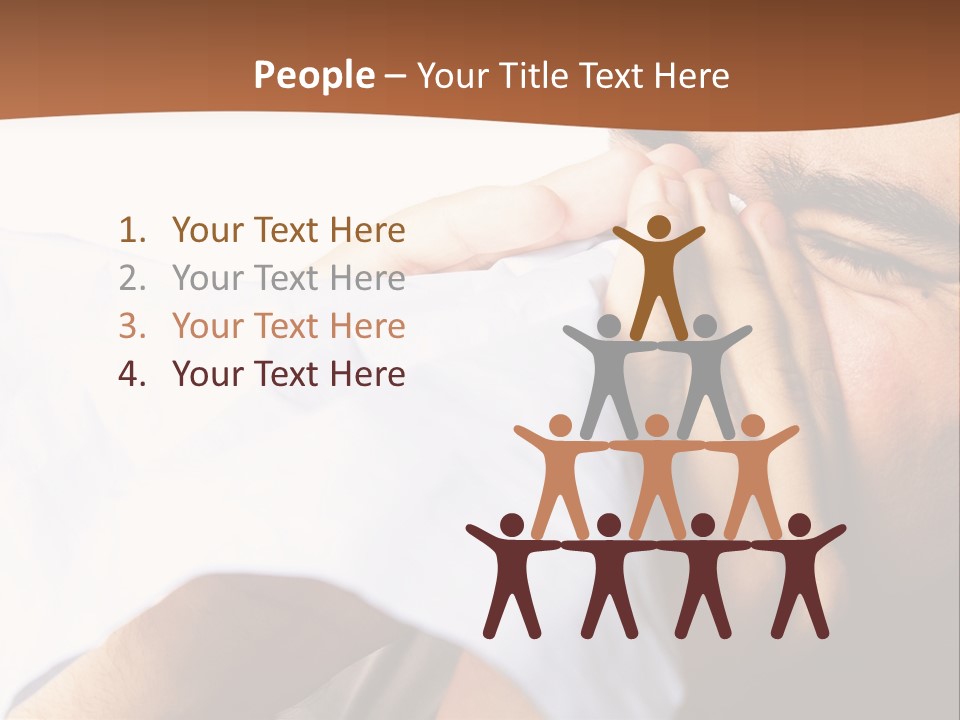 Allergens Sore Person PowerPoint Template