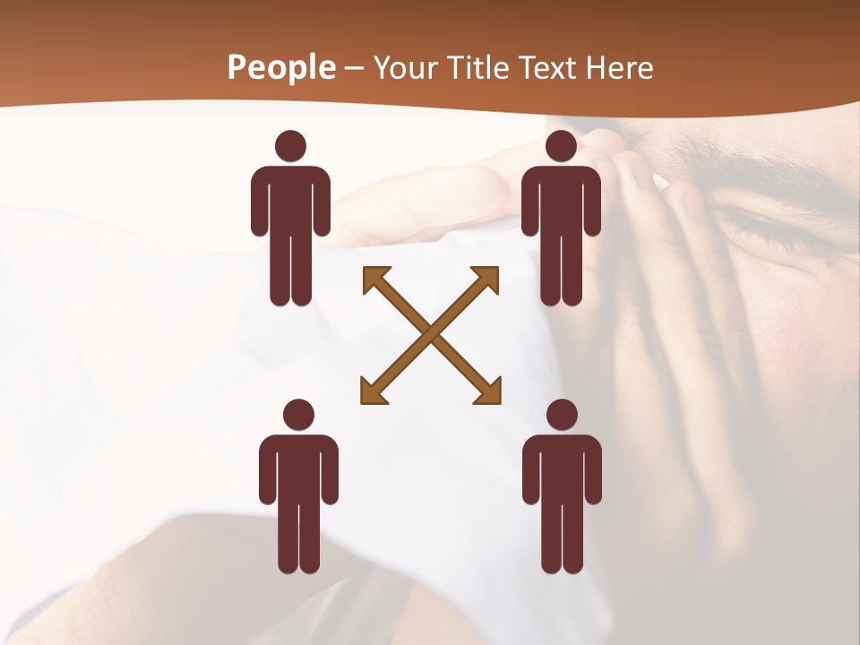 Allergens Sore Person PowerPoint Template