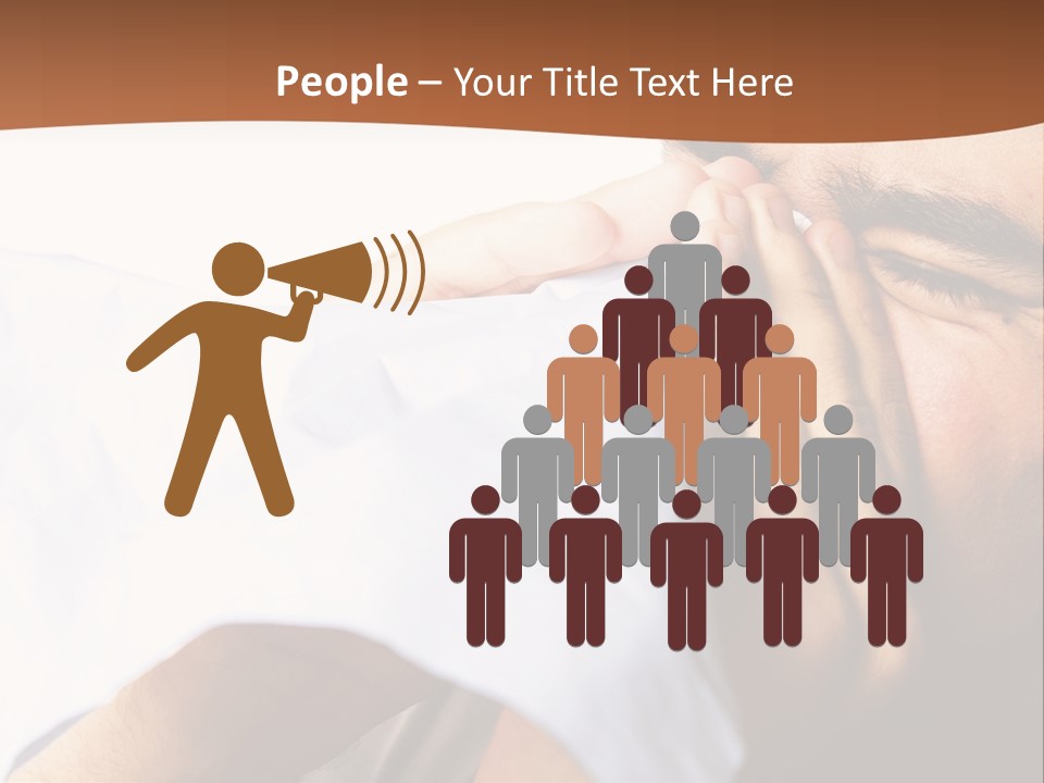 Allergens Sore Person PowerPoint Template