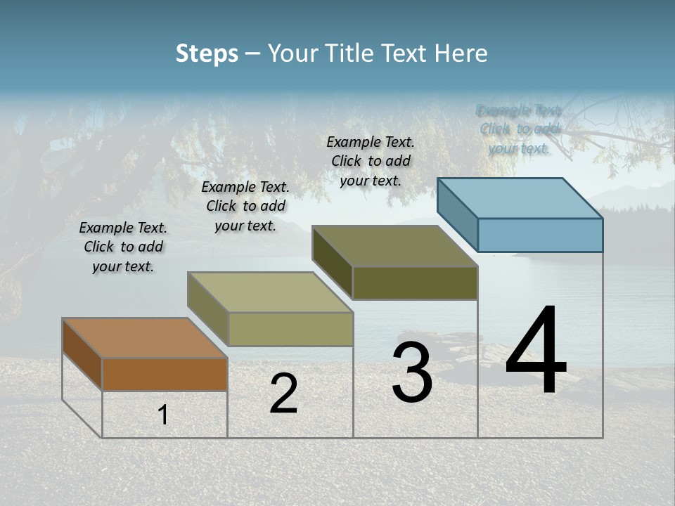 A Large Body Of Water Surrounded By Trees PowerPoint Template