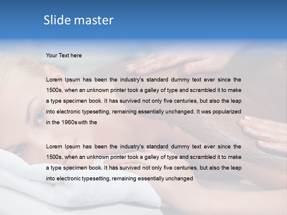 Woman Getting Happy PowerPoint Template