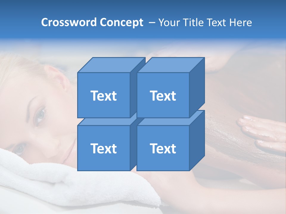 Woman Getting Happy PowerPoint Template