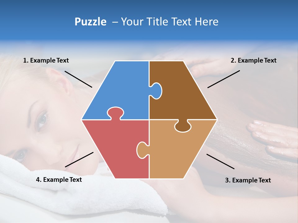 Woman Getting Happy PowerPoint Template