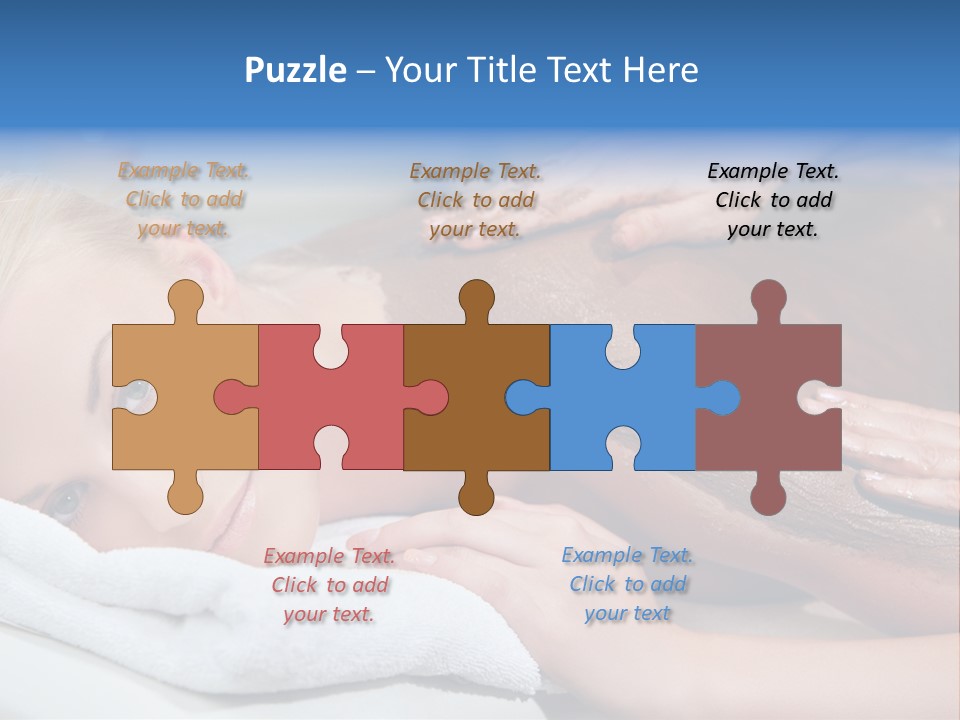 Woman Getting Happy PowerPoint Template