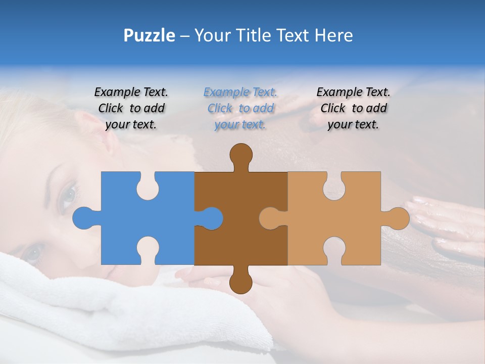 Woman Getting Happy PowerPoint Template