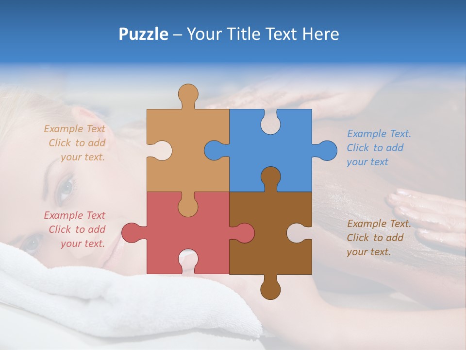 Woman Getting Happy PowerPoint Template