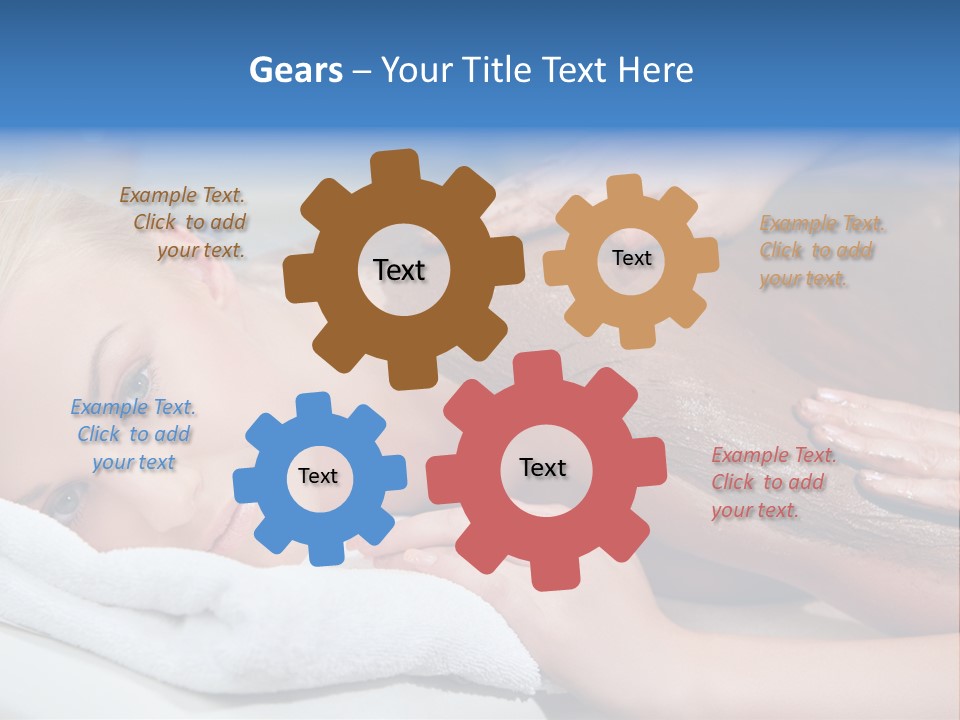 Woman Getting Happy PowerPoint Template