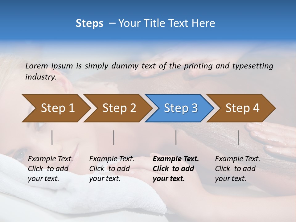 Woman Getting Happy PowerPoint Template