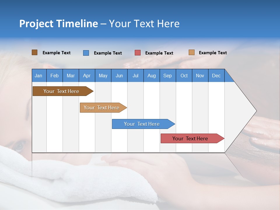 Woman Getting Happy PowerPoint Template