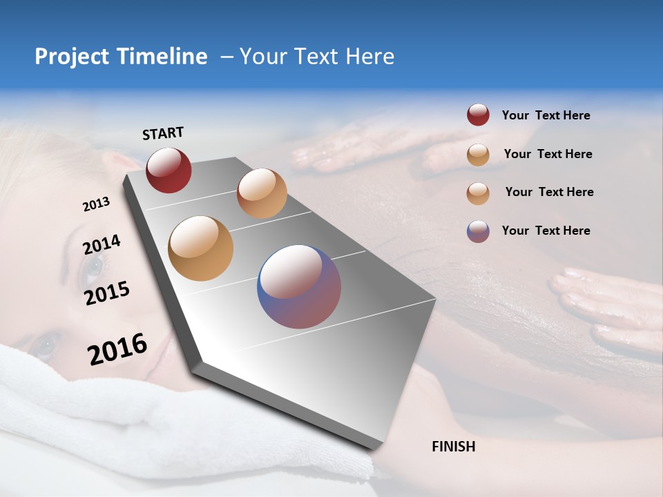 Woman Getting Happy PowerPoint Template