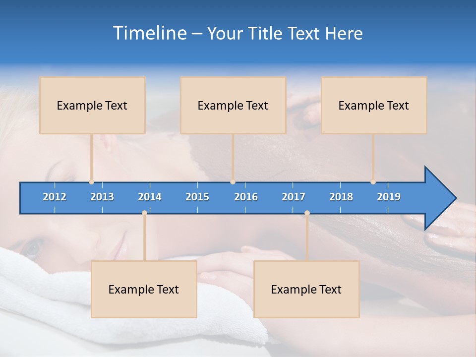 Woman Getting Happy PowerPoint Template
