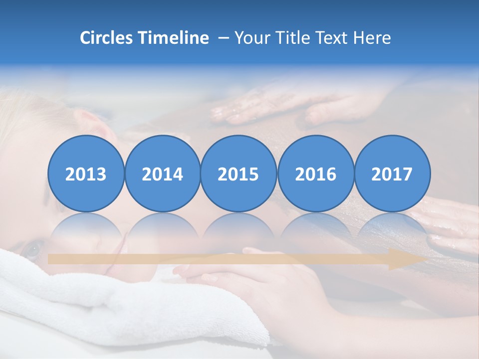 Woman Getting Happy PowerPoint Template