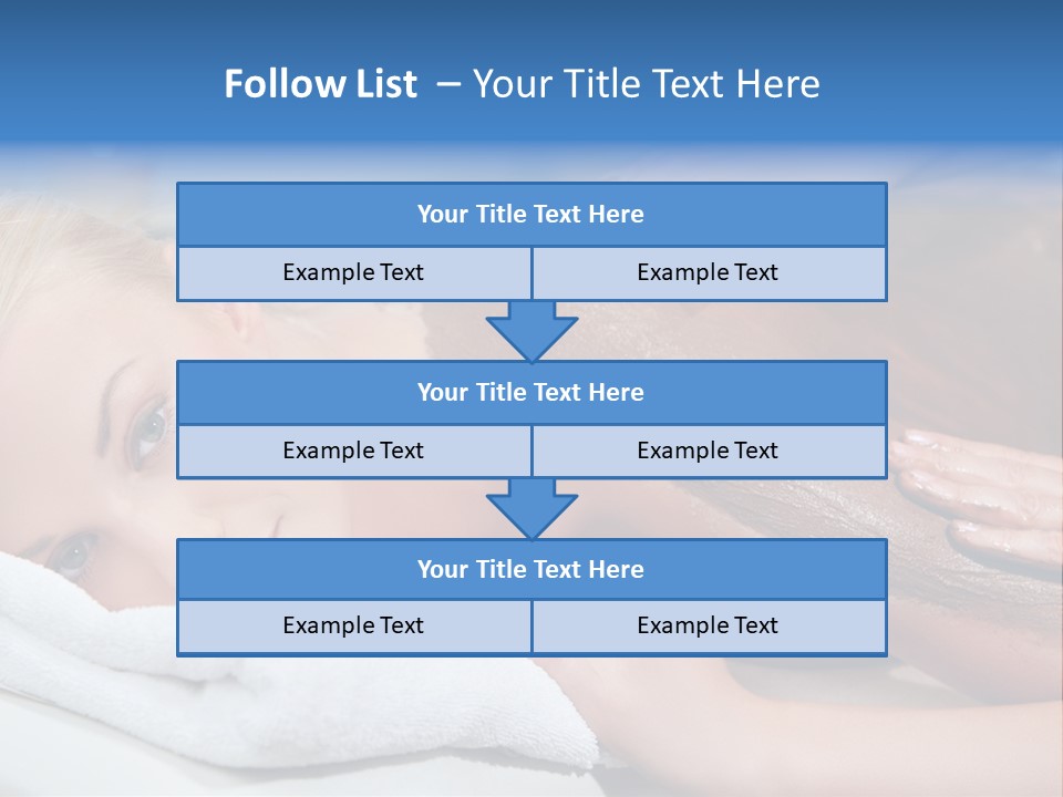 Woman Getting Happy PowerPoint Template