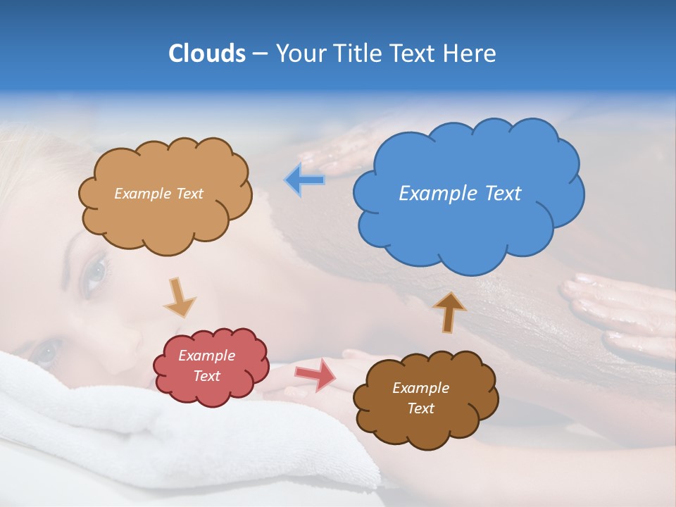 Woman Getting Happy PowerPoint Template