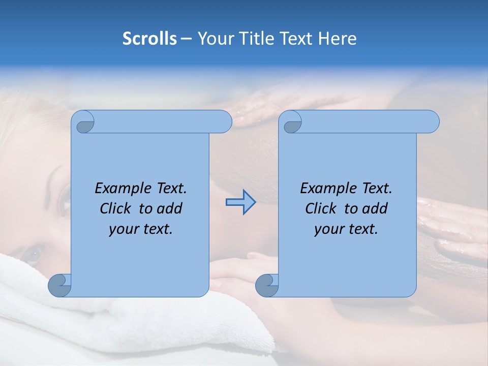 Woman Getting Happy PowerPoint Template