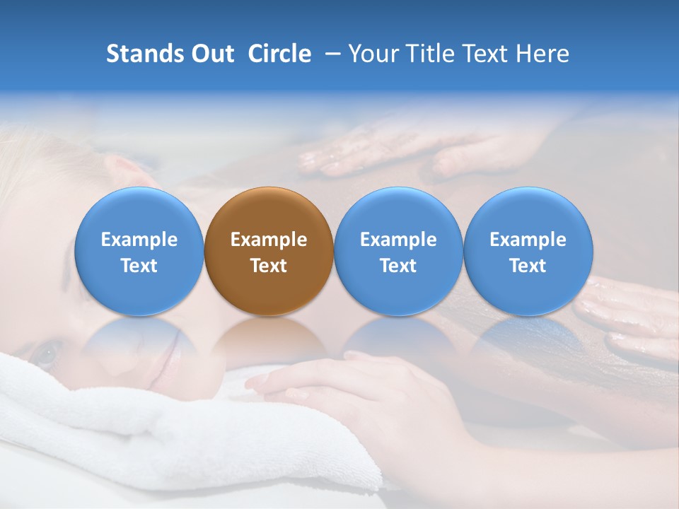 Woman Getting Happy PowerPoint Template