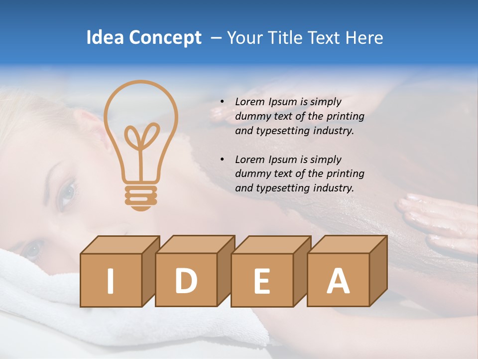 Woman Getting Happy PowerPoint Template