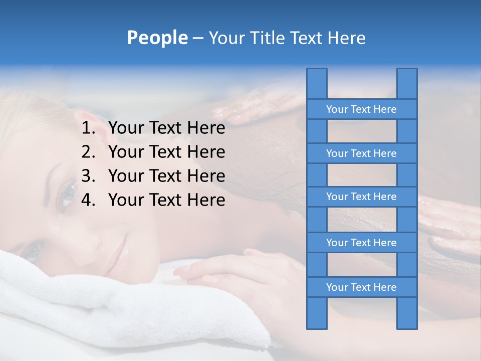 Woman Getting Happy PowerPoint Template