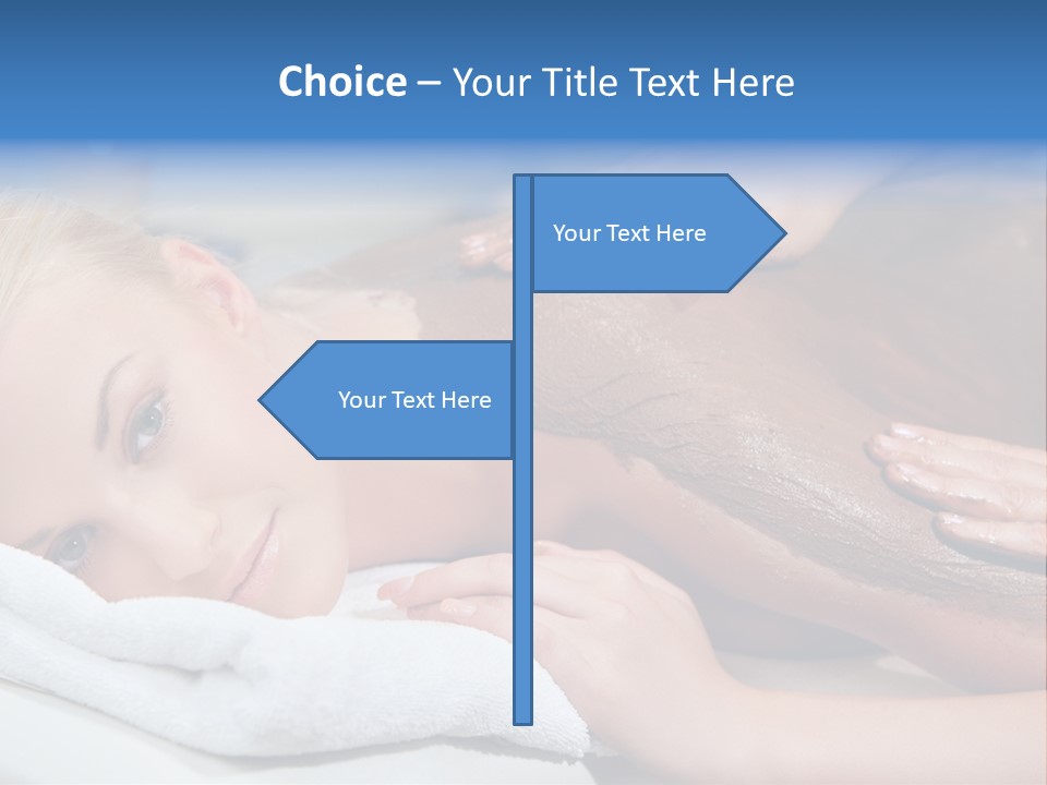 Woman Getting Happy PowerPoint Template