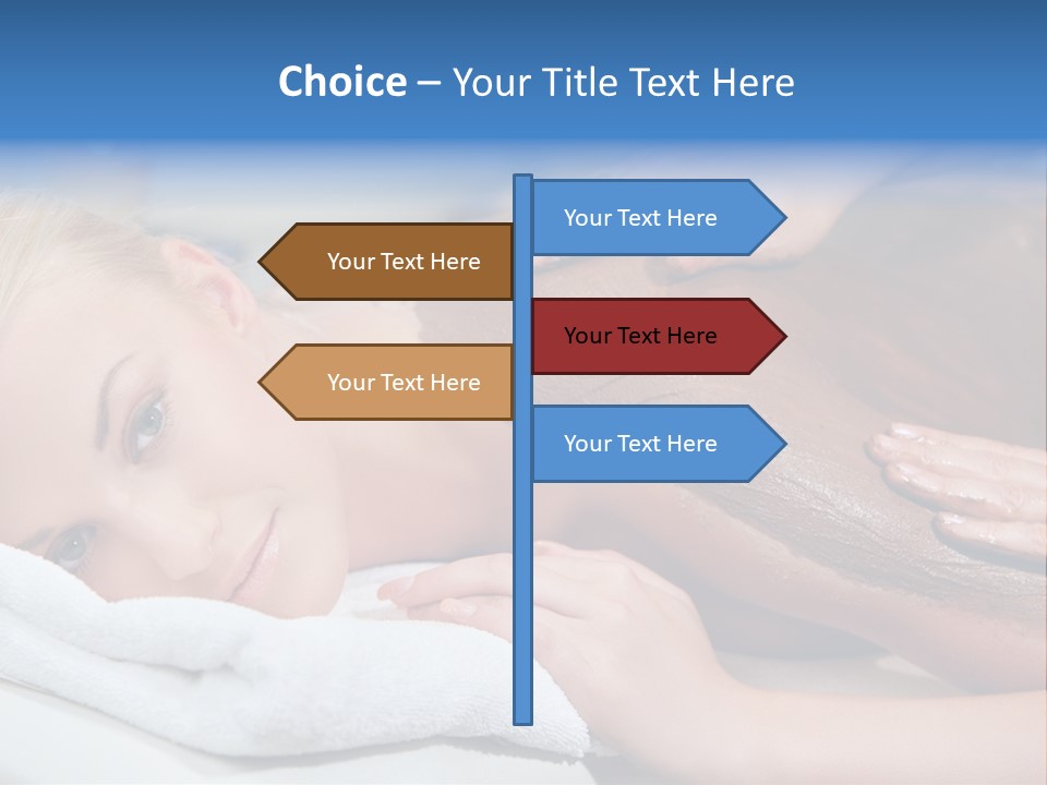 Woman Getting Happy PowerPoint Template