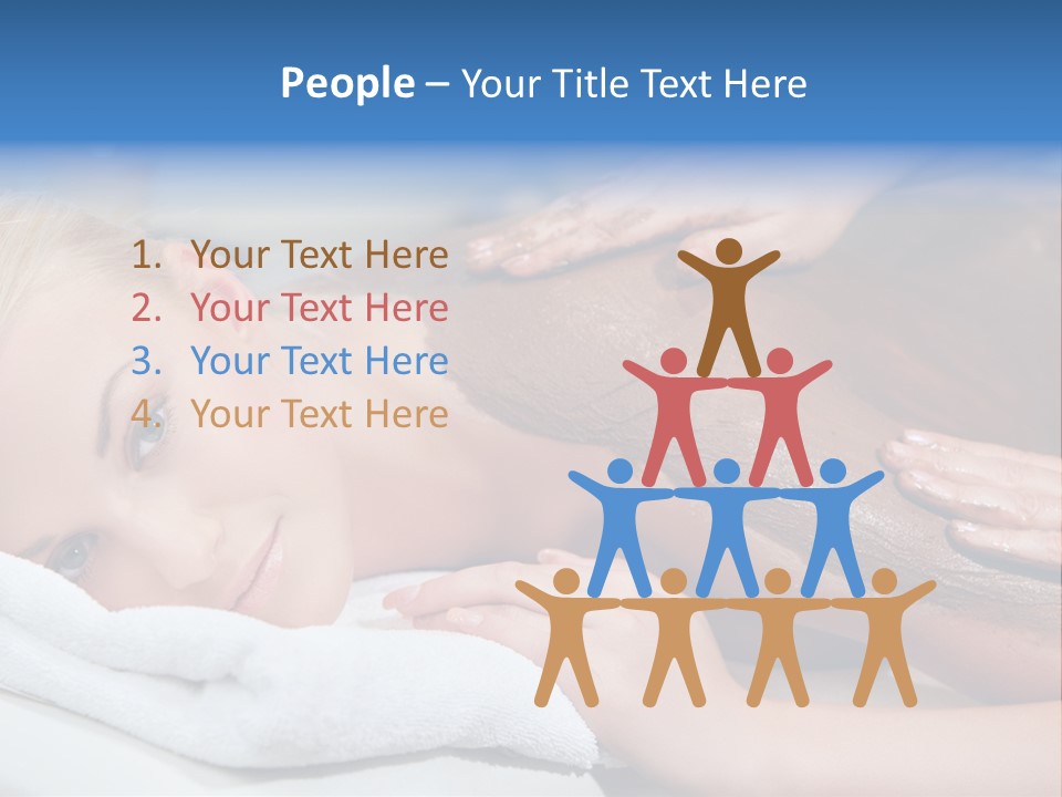 Woman Getting Happy PowerPoint Template