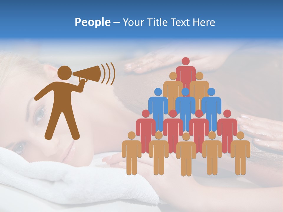 Woman Getting Happy PowerPoint Template