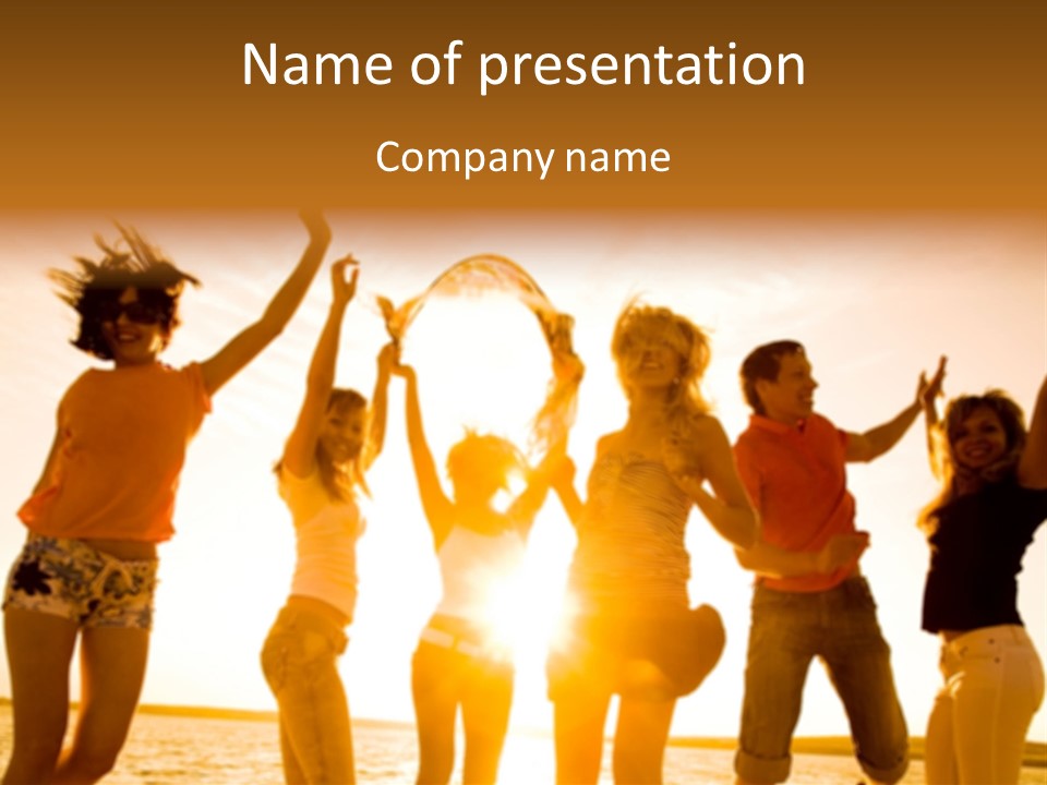 Summer Carefree Young PowerPoint Template