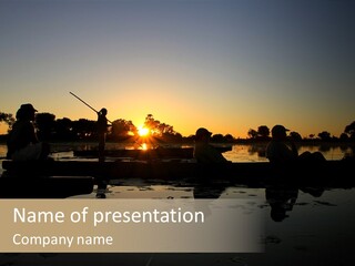 Safari Sunset Reflection PowerPoint Template