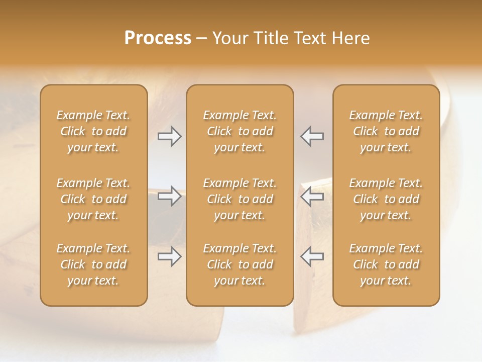 A Couple Of Gold Rings Sitting On Top Of Each Other PowerPoint Template