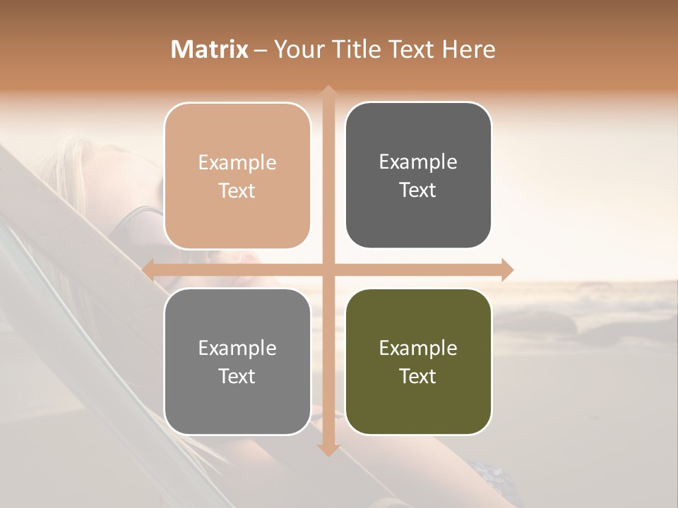 Sun Portrait Sunset PowerPoint Template