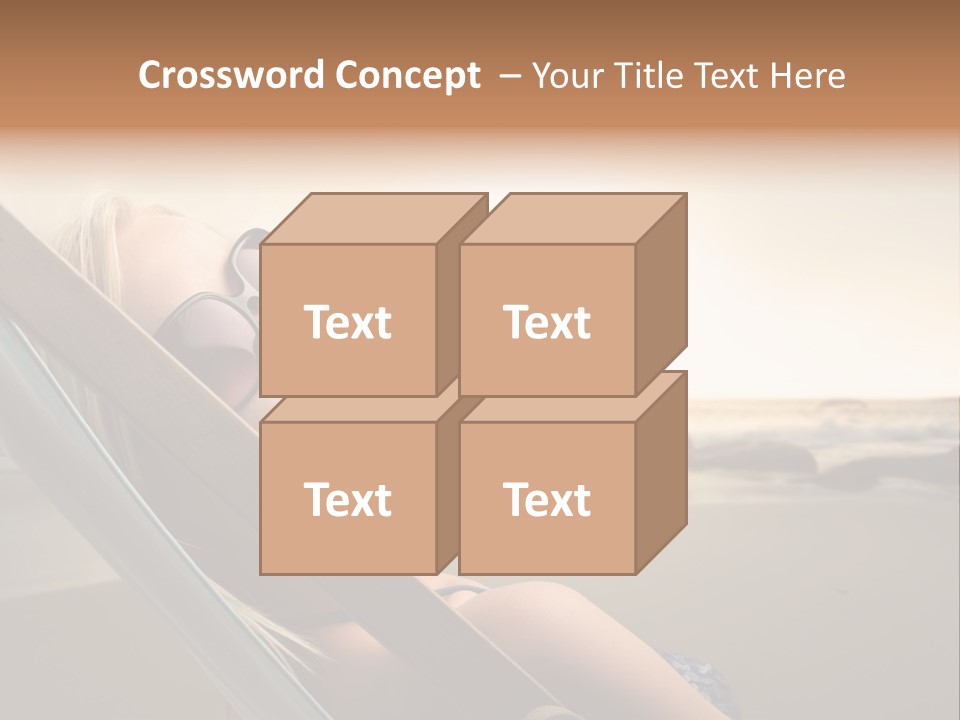 Sun Portrait Sunset PowerPoint Template