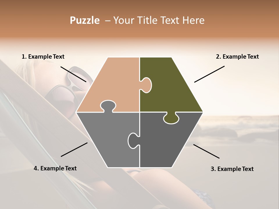 Sun Portrait Sunset PowerPoint Template