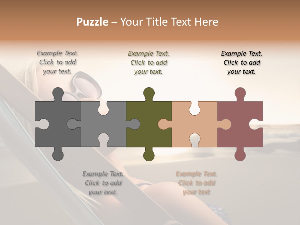 Sun Portrait Sunset PowerPoint Template