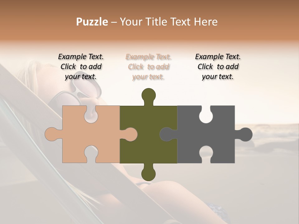 Sun Portrait Sunset PowerPoint Template