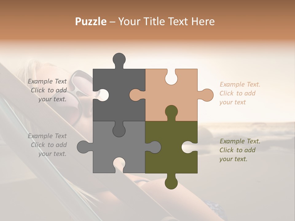 Sun Portrait Sunset PowerPoint Template